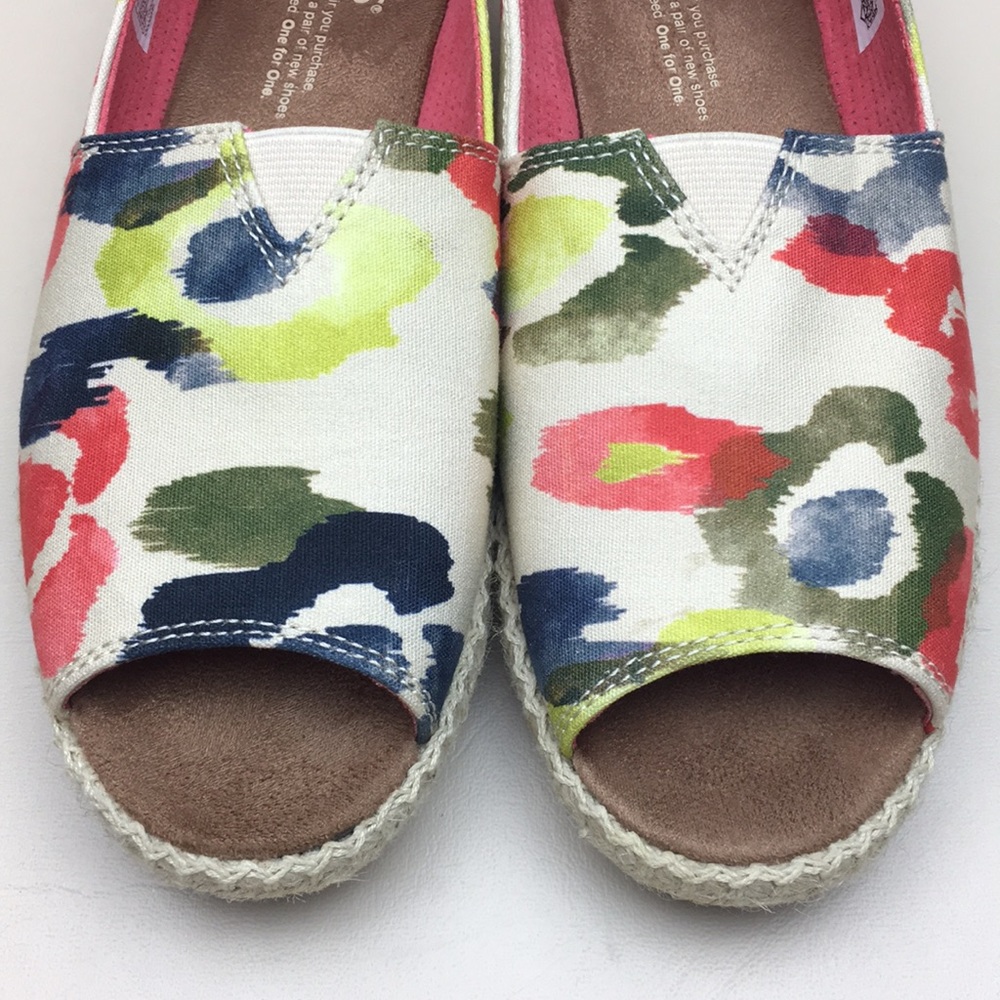 TOMS Alpargata Peep-Toe Shoes - Picture 2 of 8